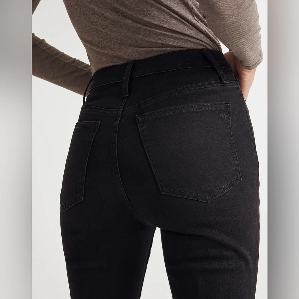 Madewell Skinny Flare Jeans in Black Frost Wash - Picture 5 of 15